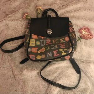 Dooney & Bourke back pack crayon letters